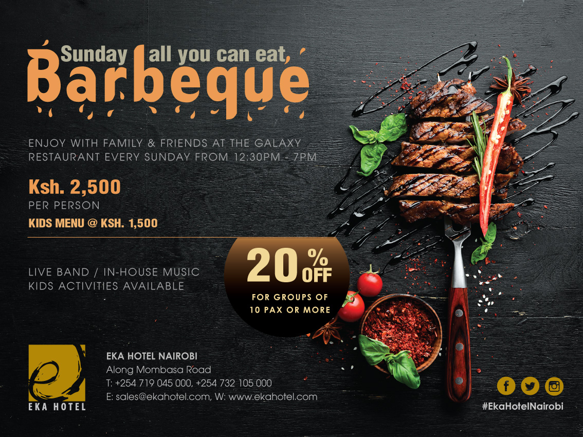 Sunday Barbeque at Eka Hotel Nairobi